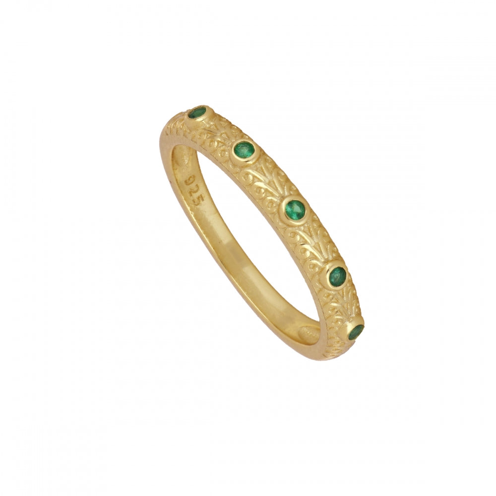 Anillo Circonita Verde