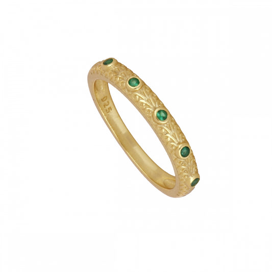 Anillo Circonita Verde