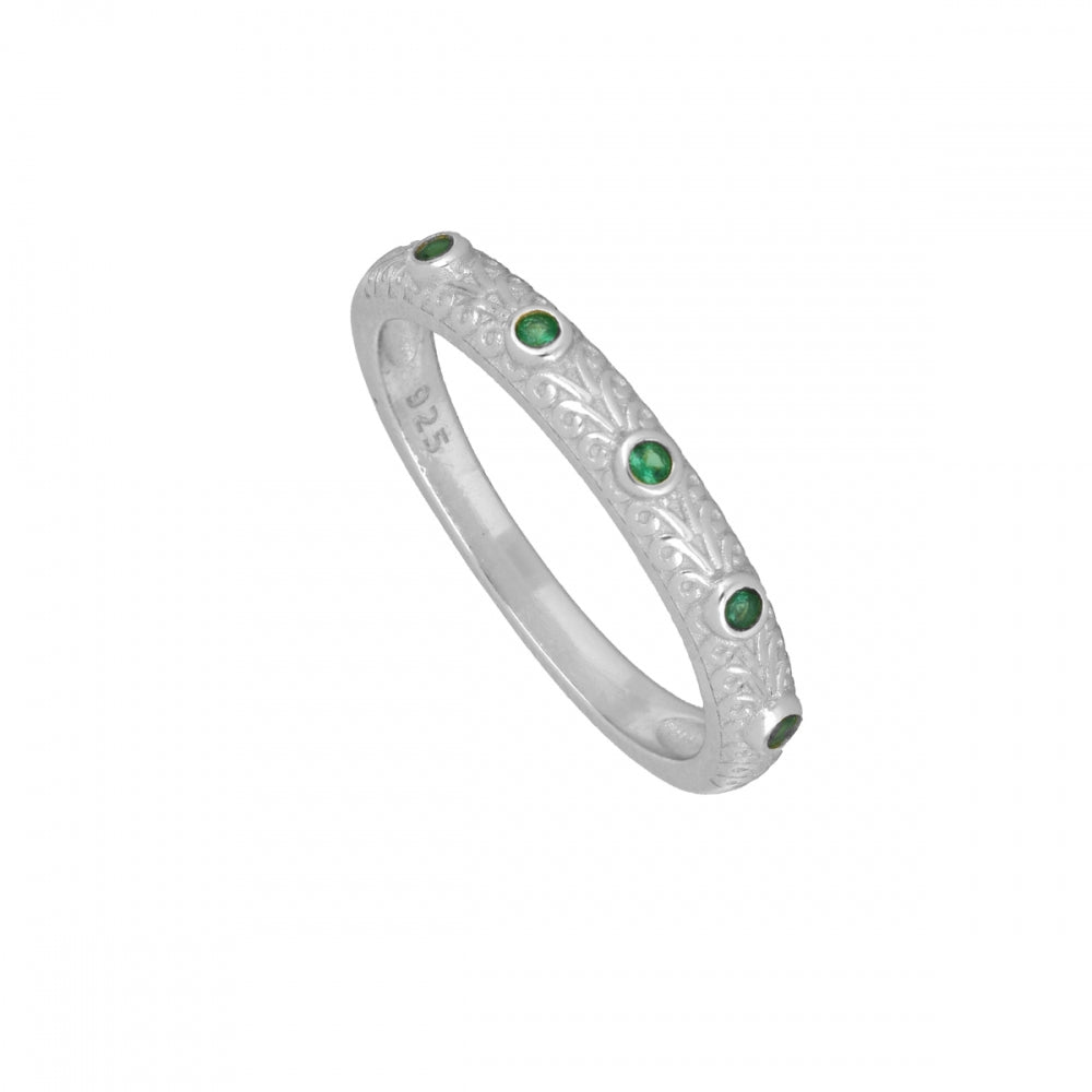 Anillo Circonita Verde