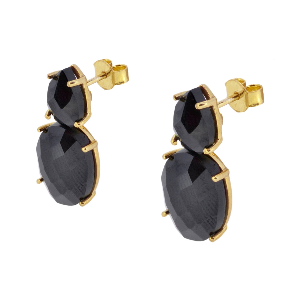 PENDIENTES ESPINELA NEGROS